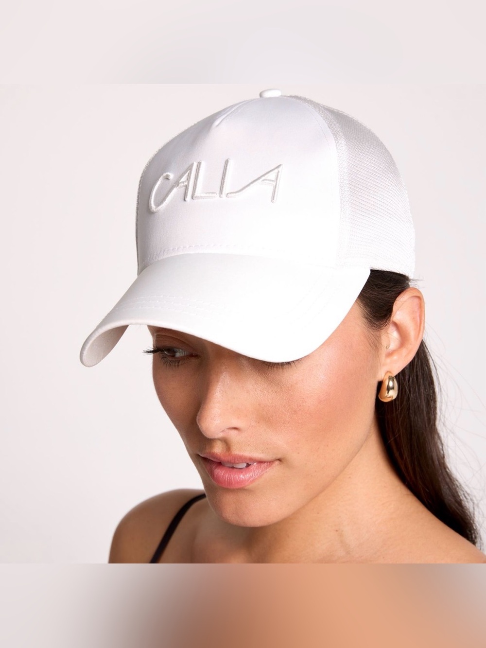 Calia White Womens Trucker Hat